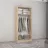 Dulap MOBILDOR Dulap Smart-Home 1.0x0.56x2.0H m. cu bară p/u umerașe Alb/Anthracite