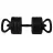Haltera Dumbbell Гантель FunFit Dumbbell Set 40kg 4in1 + grips (4261)