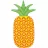 Salltea gonflabila de inot SunClub Матрас для плавания SunClub Giant Pineapple Mat (33063)