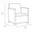 Mobila individuala KETER Набор садовой мебели Keter Elodie Set + Chicago Table Graphite/Gray (246150)