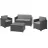 Mobila individuala KETER Набор садовой мебели Keter Monaco Set with Storage Table Graphite (216779)