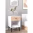 Noptiera Remaks Прикроватная тумба Remaks Zambak 1 C White/Atlantic Oak