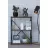 Etajera Remaks Стеллаж Remaks 3 Shelf Metal Walnut