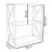 Etajera Remaks Стеллаж Remaks 3 Shelf Metal White