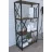 Etajera Remaks Стеллаж Remaks 4 Shelf Metal Walnut