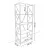 Etajera Remaks Стеллаж Remaks 5 Shelf Metal Walnut