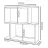 Etajera Remaks Стеллаж Remaks Asimetrik 2 White