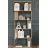 Etajera Remaks Стеллаж Remaks Asimetrik 5 Safir Oak