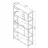 Etajera Remaks Стеллаж Remaks Genis Anthracite