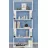 Etajera Remaks Стеллаж Remaks Lilly 6 Shelf White