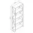 Etajera Remaks Стеллаж Remaks Small Walnut