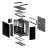 Carcasa fara PSU ASUS GT502 ASUS TUF GAMING HORIZON TG ARGB BLACK, w/o PSU, Dual Chamber Chassis, Panoramic Design, Front&Left Side Tempered Glass, Vertical VGA Mount, Top: 3x MR120 ARGB fans, Rear: 1xARGB 120mm fan, 4x 2.5”/3.5, ARGB HUB, 1xUSB-C 3.2Gen2x2, 2xUSB3.2, 1xA
