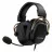 Игровые наушники HATOR Gaming Headset HATOR Hypergang 2, 53mm drivers, 10Hz – 22kHz, 110dB, 64Om, 245g, On-cable cont, 4m(4pin-jack 1.5m, 2*3pin-jack 2.5m). Black/Gold