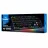 Gaming keyboard SVEN SVEN KB-G8900 Mechanical Backlit Gaming Keyboard, 104 keys, 20 Fn-keys, Backlight, Red switches for a soft and quiet keystroke, 100% abrasion-resistant symbols, Durable braided USB cable, Black, Rus/Eng
