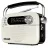 Boxa SVEN SVEN SRP-505 White, Bluetooth, FM/AM/SW Radio, 3W RMS, built-in audio files player from USB-fash, microSD card storage devices, telescopic swivel antenna, built-in battery 1200mAh