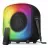Колонка SVEN SVEN PS-555 Black, Bluetooth Portable Speaker, 65W RMS, Dynamic switchable RGB backlight, LED display, TWS, USB & microSD, built-in lithium battery 4000 mAh,  AUX stereo input,  Wired microphone included, Remote control