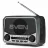 Колонка SVEN SVEN SRP-150 Grey, Bluetooth, FM/AM/SW Radio, 3W RMS, built-in audio files player from USB-fash, microSD card storage devices, telescopic swivel antenna, built-in battery 1200mAh, Embedded flashlight