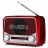 Boxa SVEN SVEN SRP-150 Red, Bluetooth, FM/AM/SW Radio, 3W RMS, built-in audio files player from USB-fash, microSD card storage devices, telescopic swivel antenna, built-in battery 1200mAh, Embedded flashlight