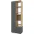Шкаф Nex Home A001R, Dulap cu usi batante Nex Home A001R, 800x420x2300 mm, PAL Anthracite/Oak Artisan