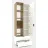 Dulap Nex Home A001L, Dulap cu usi batante Nex Home A001L, 800x420x2300 mm, White Snow/Oak Artisan