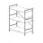 Raft Nex Loft Raft metalic Nex Loft 900x800x400 mm, 3 rafturi, PAL, White/ White