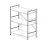 Стеллаж Nex Loft Raft metalic Nex Loft 900x800x400 mm, 3 rafturi, PAL, Anthracite/ Anthracite