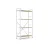 Стеллаж Nex Loft Raft metalic Nex Loft 1100x600x240 mm, 4 rafturi, PAL, White/ Oak Artisan