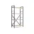 Стеллаж Nex Loft Raft metalic Nex Loft 1100x600x240 mm, 4 rafturi, PAL, Anthracite/ Oak Artisan
