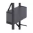 Стеллаж Nex Loft Raft metalic Nex Loft 1100x600x240 mm, 4 rafturi, PAL, Anthracite/ Anthracite