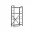 Стеллаж Nex Loft Raft metalic Nex Loft 1100x600x240 mm, 4 rafturi, PAL, Anthracite/ Anthracite