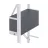Стеллаж Nex Loft Raft metalic Nex Loft 1700x800x350 mm, 5 rafturi, PAL, White/ Anthracite
