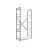 Стеллаж Nex Loft Raft metalic Nex Loft 1700x800x350 mm, 5 rafturi, PAL, Anthracite/ White snow