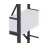 Стеллаж Nex Loft Raft metalic Nex Loft 1700x800x350 mm, 5 rafturi, PAL, Anthracite/ White snow