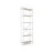 Стеллаж Nex Loft Raft metalic Nex Loft 1800x600x240 mm, 6 rafturi, PAL, White/ Oak Artisan
