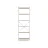 Стеллаж Nex Loft Raft metalic Nex Loft 1800x600x240 mm, 6 rafturi, PAL, White/ Oak Artisan