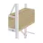 Стеллаж Nex Loft Raft metalic Nex Loft 1800x600x240 mm, 6 rafturi, PAL, White/ Oak Artisan