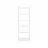Raft Nex Loft Raft metalic Nex Loft 1800x600x240 mm, 6 rafturi, PAL, White/ White snow