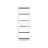 Стеллаж Nex Loft Raft metalic Nex Loft 1800x600x240 mm, 6 rafturi, PAL, White/ Anthracite