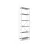 Стеллаж Nex Loft Raft metalic Nex Loft 1800x600x240 mm, 6 rafturi, PAL, White/ Anthracite