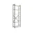 Стеллаж Nex Loft Raft metalic Nex Loft 1800x600x240 mm, 6 rafturi, PAL, Anthracite/ Oak Artisan