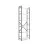 Стеллаж Nex Loft Raft metalic Nex Loft 1800x600x240 mm, 6 rafturi, PAL, Anthracite/ White snow