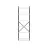 Стеллаж Nex Loft Raft metalic Nex Loft 1800x600x240 mm, 6 rafturi, PAL, Anthracite/ White snow