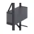 Стеллаж Nex Loft Raft metalic Nex Loft 1800x600x240 mm, 6 rafturi, PAL, Anthracite/ Anthracite
