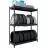 Raft Nex Raft metalic de depozitare Nex Titan 1680x1200x500 mm, 2 niveluri,1 poliță din PAL, Antracit