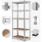 Raft Nex Raft metalic de depozitare Nex Budget 2200x1100x400 mm, 5 rafturi MDF, galvanizat