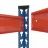 Raft Nex Raft metalic de depozitare Nex Titan 1800x1400x600 mm, 4 rafturi MDF, Blue/Orange
