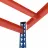 Raft Nex Raft metalic de depozitare Nex Titan 2160x1200x600 mm, 5 rafturi MDF, Blue/Orange