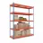 Raft Nex Raft metalic de depozitare Nex Titan 2160x1200x800 mm, 5 rafturi MDF, Blue/Orange