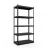 Стеллаж Nex Raft metalic de depozitare Nex Budget 1800x900x400 mm, 5 rafturi metal, Antracit