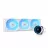 Cooler universal CHIEFTEC Chieftec Iceberg 360 A-RGB White Multi Compatible All-In-One CPU Water Cooler, Intel 1851/1700/1200/115X AMD AM5, AM4, Pump: 1800–2700rpm, 3x120mm A-RGB Fan 500–2200rpm, Airflow 64.72 cfm, Fluid Dynamic Bearing, CLC-360-RGB-W